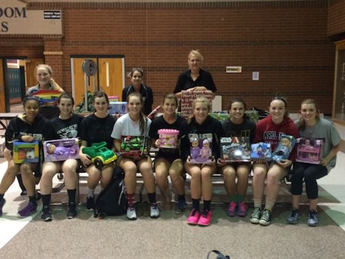 The Greer High School volleyball team will donate toys and monies to the Syl Syl Toy Drive Sunday, 2-4 p.m. at the Clock Restaurant.
 