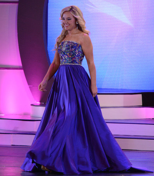 Miss Laurens County Teen, Davis Wash, 15, won the Evening Gown/Onstage Question preliminary in the Miss South Carolina Teen competition.