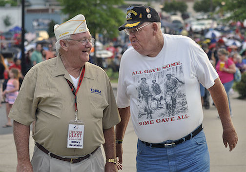 Preston Johnson, left, who helped organize the festival since the inaugural 2009, will have the recognition of the vets renamed the Preston Johnson Veterans Walk.
 
 