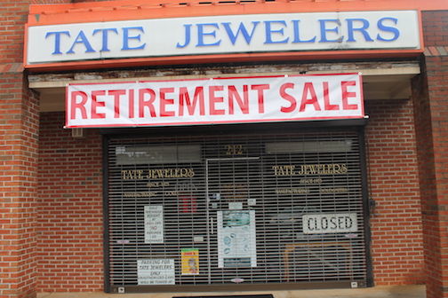 Tate Jewelers, 242 W. Wade Hampton Blvd., is closing at the end of December.
 