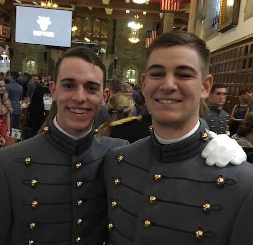 Thomas Williams of Blue Ridge High School and Victor Rutledge of Riverside High School attended a formal dinner at The United States Military Academy at West Point.
 