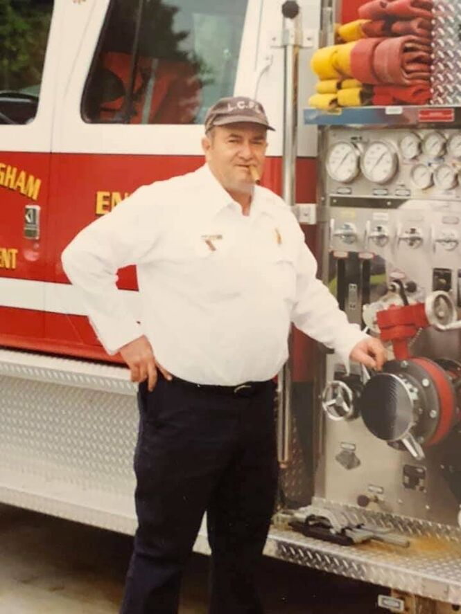 Captain Malcolm Fitts, the first full-time firefighter of the Lake Cunningham Fire Department died Friday. He was 74.
 