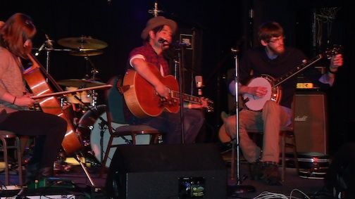A four-band show with all proceeds benefitting Russ Morin was held at the Handlebar Friday night.