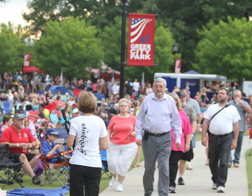 One thing for sure – any celebration at the park with music, patriotism and fireworks draws a crowd.
 
 