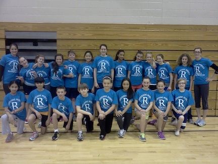 The Riverside Middle School's Running Club was started this year to help students train for the run/walk.  Students meet twice a week to train with track coaches, Audrey Cook and Jamie Luff. 